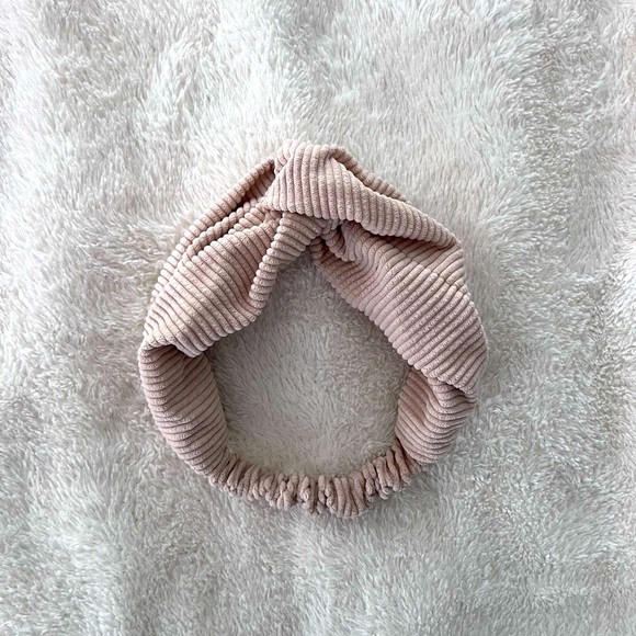 Beige Ribbed Headband - Picture 1 of 1